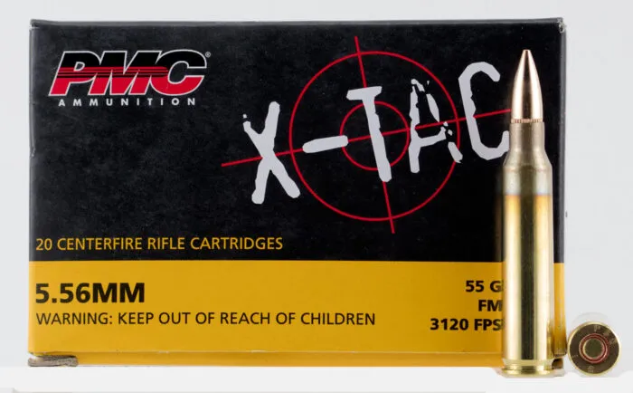 PMC X-TAC 5.56 NATO 20 Rounds FMJBT 55 Grains 5.56X
