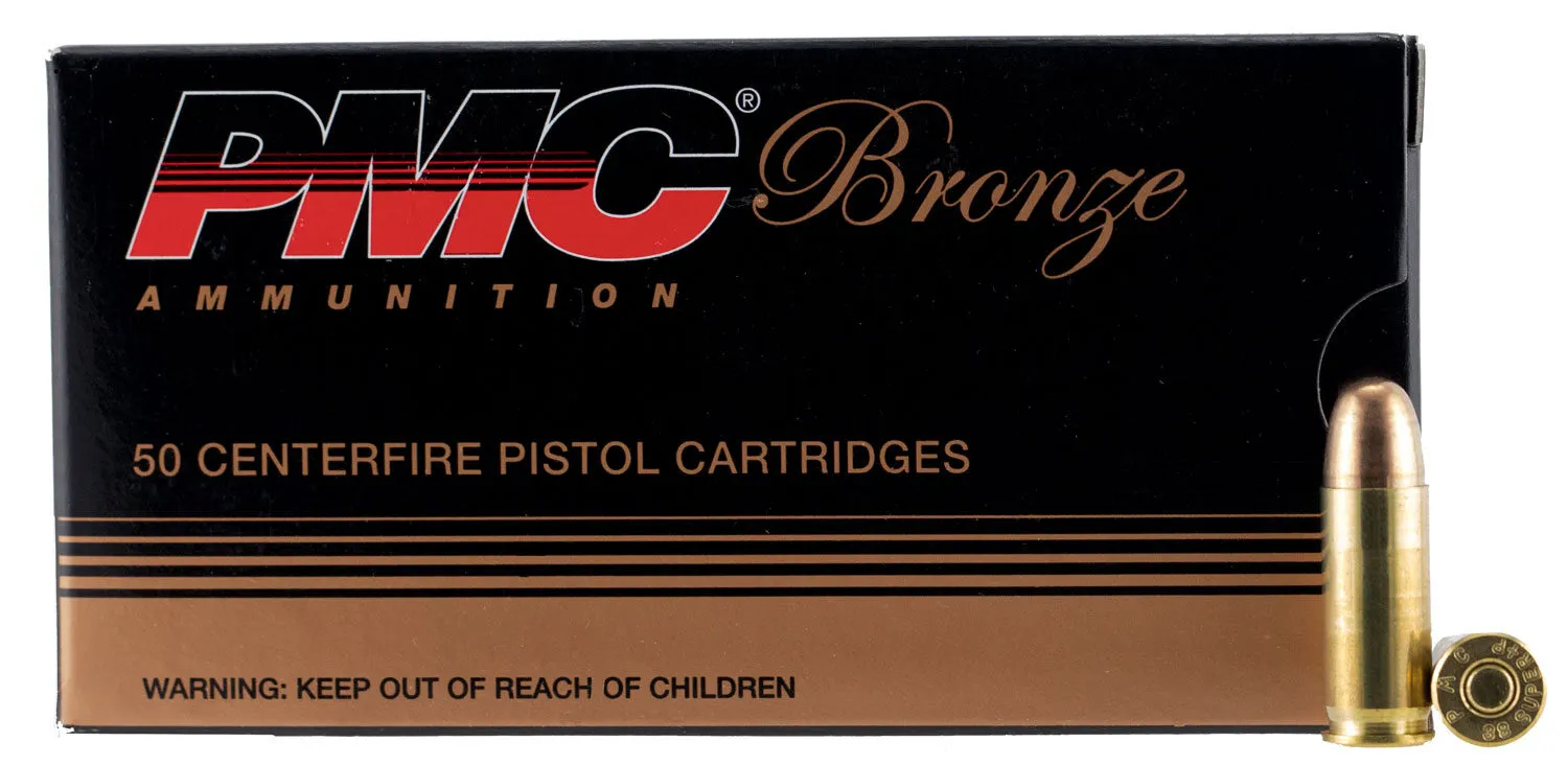 PMC Bronze 38 Super + P 130 GR FMJ 50 Rounds
